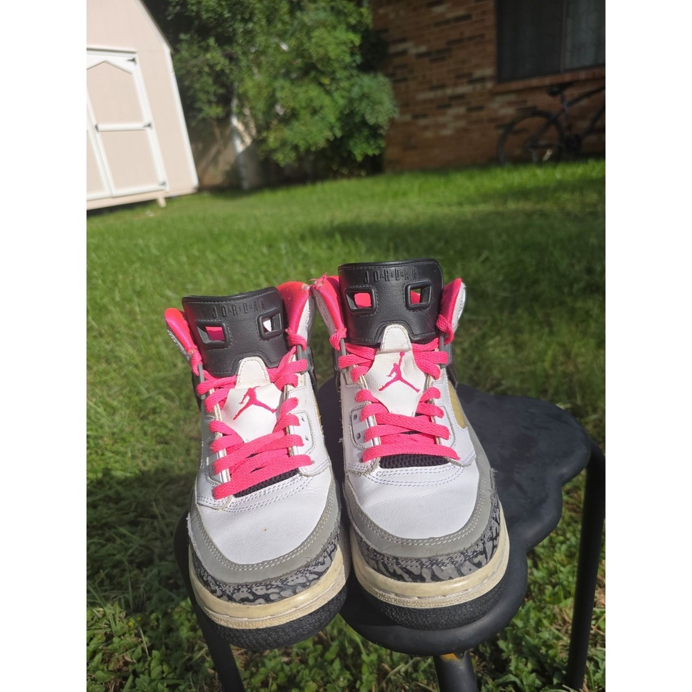 Nike Air Jordan Spizike GG Hyper Pink White Grey Kids Girls Sneakers